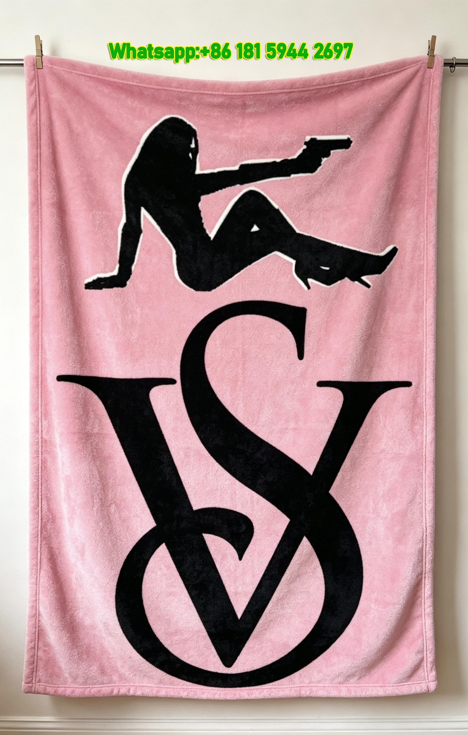 Victoria's Secret Angels Flannel Fleece Throw Blanket V038